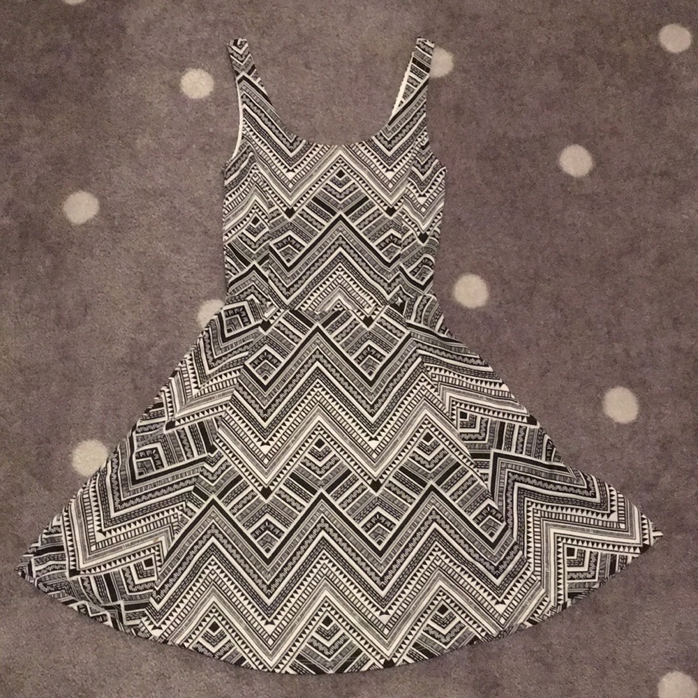 Back and white dress